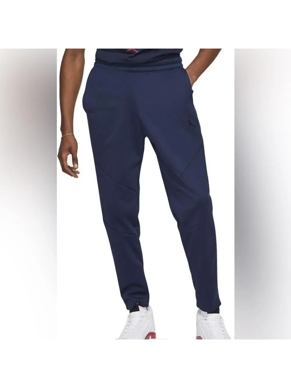 Nike Air Jordan Joggers Fleece Sweatpants JumpMan Blue Men’s SZ S